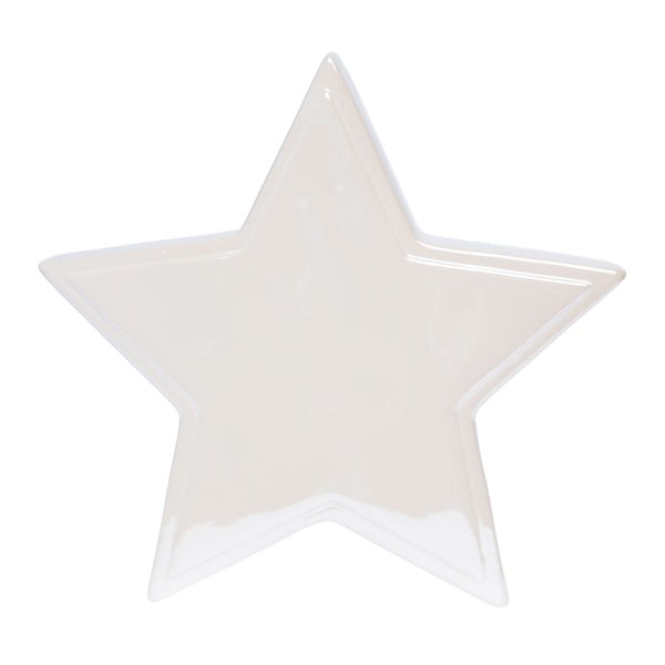 Декорация от бяла керамика Estrella, дължина 17,5 cm - Ewax