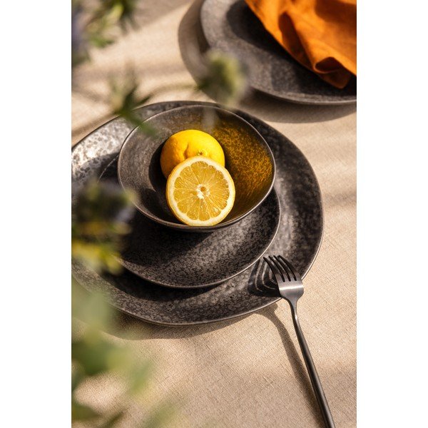 Глинен комплект за хранене 18 бр. Dark Moon – Bonami Selection-image-3