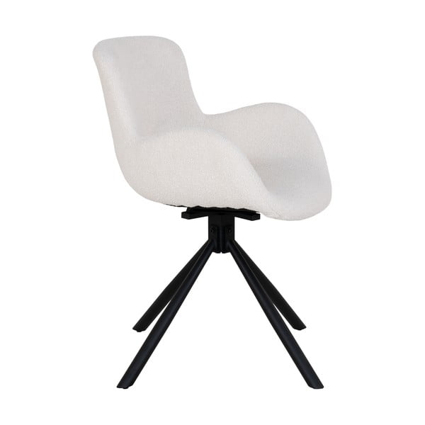 Бели тапицирани трапезни столове в комплект с подлакътници 2 бр. Amorim – House Nordic-image-4