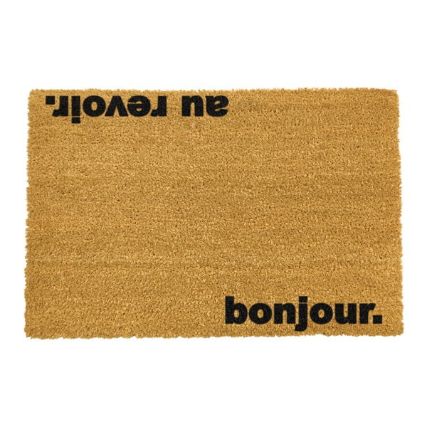 Постелка от естествени влакна Bonjour Au Revoir, 40 x 60 cm Bonjour, Au Revoir - Artsy Doormats