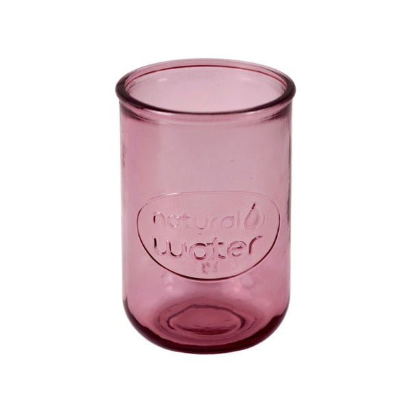 Розов буркан от рециклирано стъкло Вода, 0,4 л - Ego Dekor