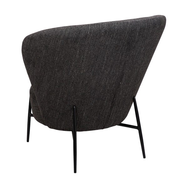 Антрацитно кресло от плат букле Orbit – DAN-FORM Denmark-image-1