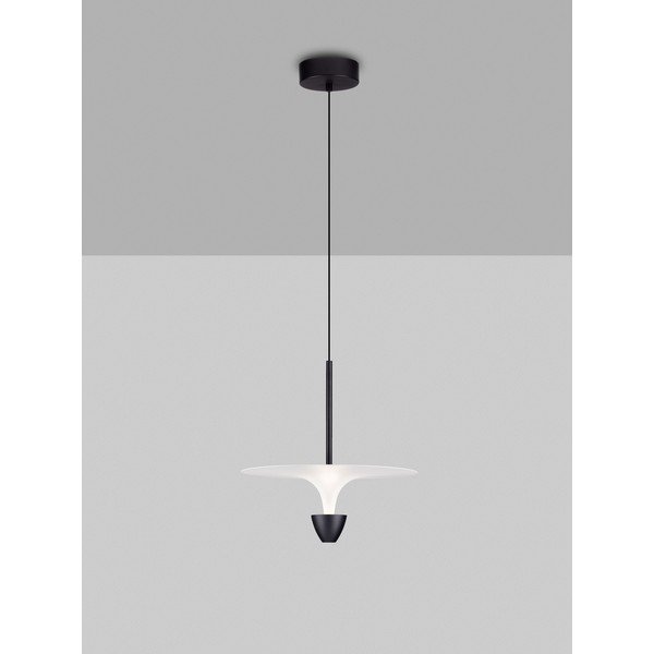 Матово черно алуминиево LED висящо осветително тяло ø 34 cm Topio – Nova Luce-image-3