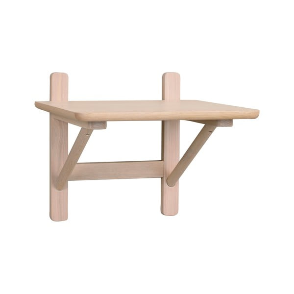 Нощно шкафче в дъбов декор с рафтове Camrose - Rowico-image-3