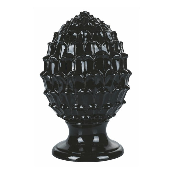 Черна керамична коледна украса Pinecone - Villa d'Este