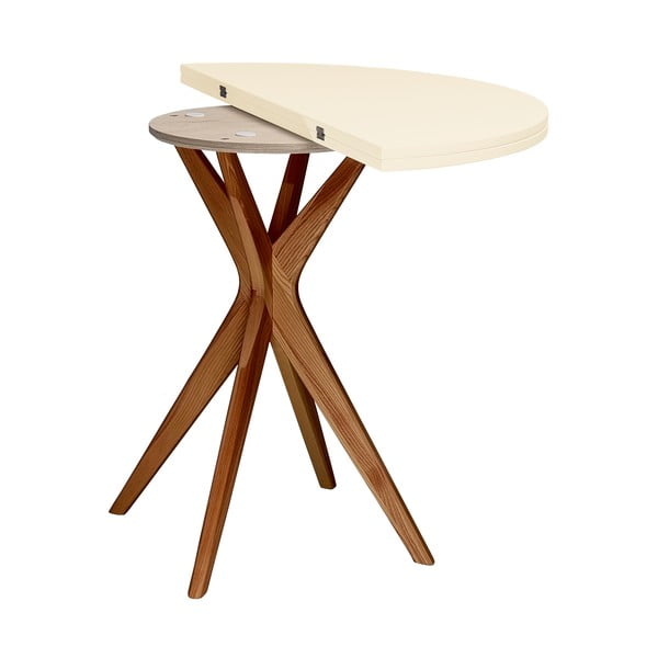 Кръгла сгъваема трапезна маса 45x90 cm Jubi – Ragaba-image-3