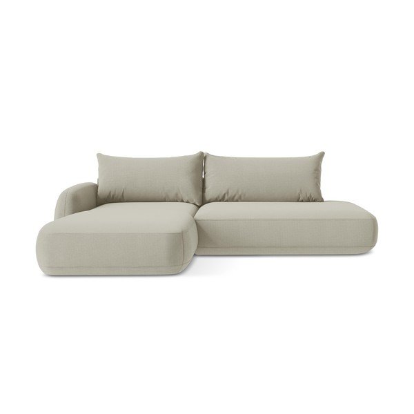 Бежов сгъваем ъглов диван (ляв ъгъл) Hale – Makamii