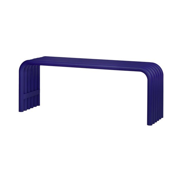 Синя градинска пейка метална Nokk – noo.ma