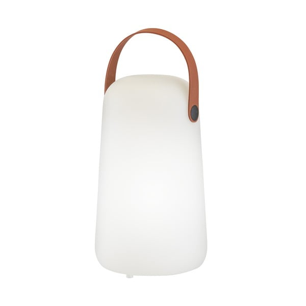 LED настолна лампа в бяло и кафяво (височина 21 cm) Collgar – Fischer & Honsel