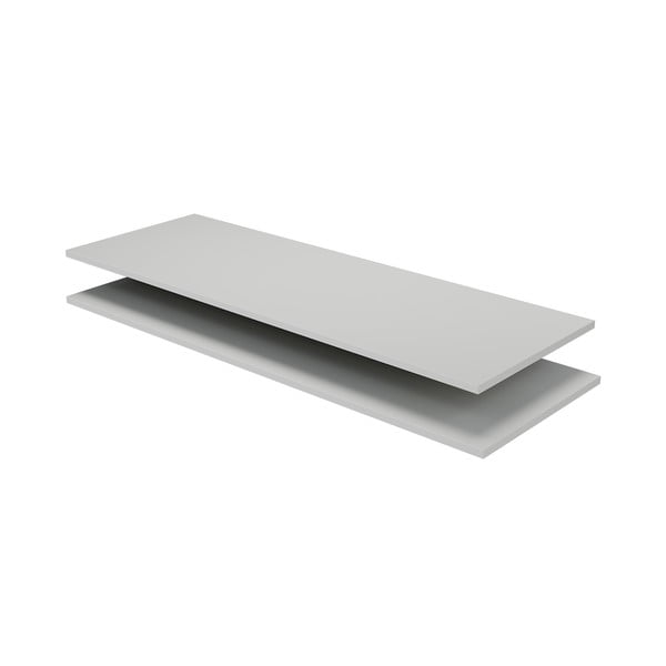 Светлосив допълнителнa рафтовa 2 бр. от масивен бор Organize – WOOOD-image-2