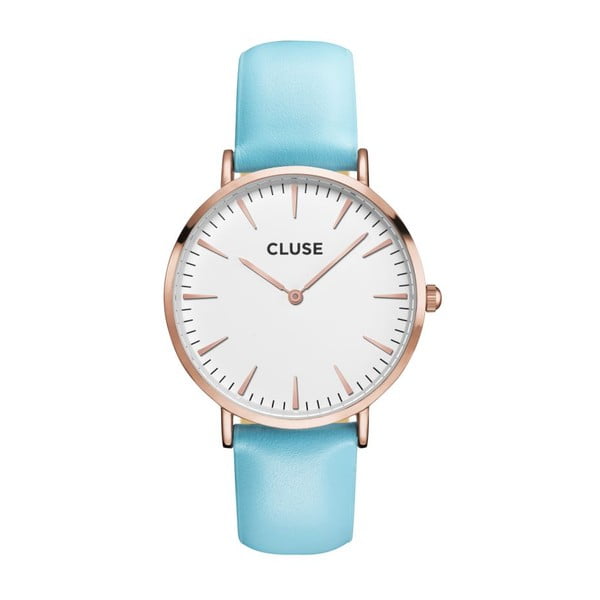 Hodinky Cluse La Bohéme Rose Gold/White Blue