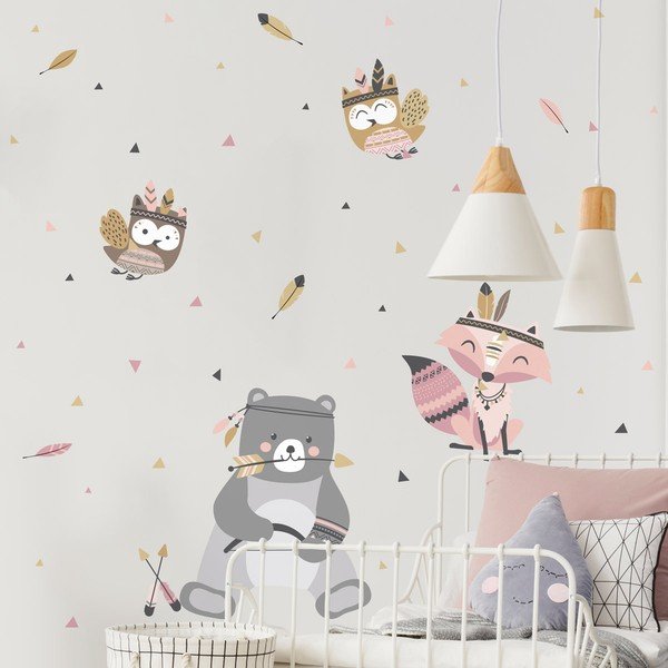 Детски стикери за стена Мечо индиец Sweet - Ambiance-image-3