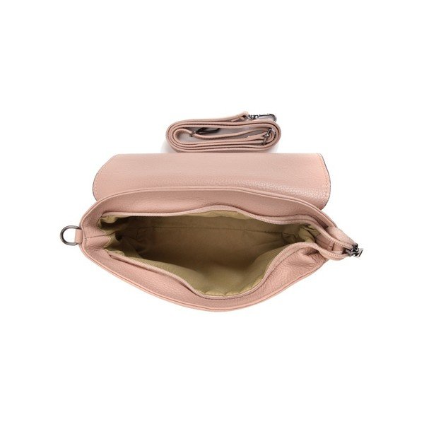 Růžová kožená kabelka Mangotti Bags Baso-image-1