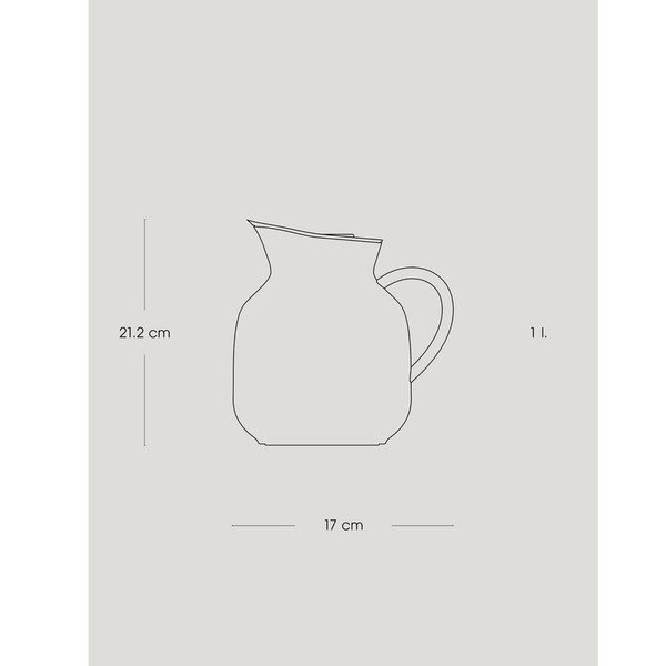 Черна пластмасова термо кана 1 l Amphora – Stelton-image-3