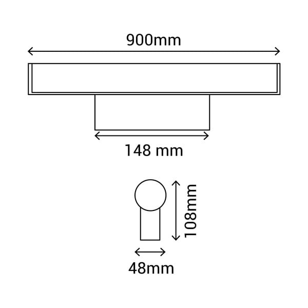 Стенна лампа , дължина 90 cm Caspio - SULION-image-4