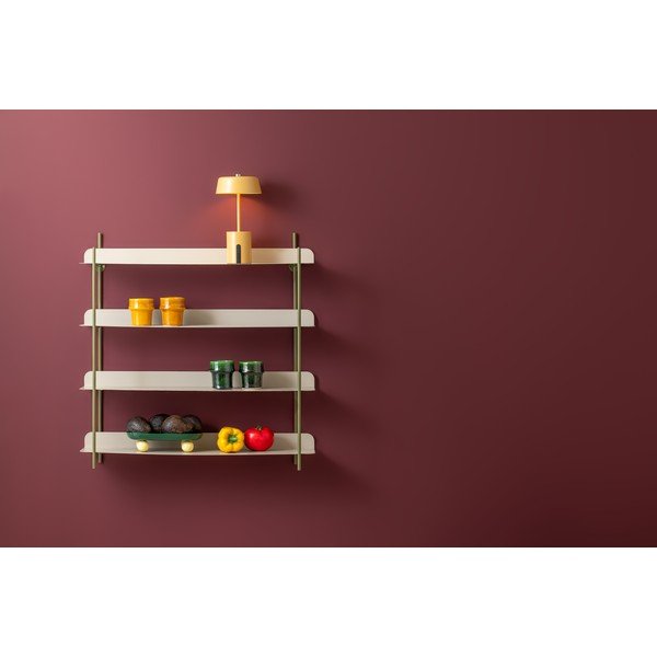 Зелен/сив на няколко нива метален стенен рафт 60 cm Reina Cuatro – PT LIVING-image-3