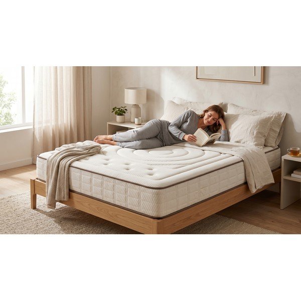 Двустранен матрак от твърда/средно твърда пяна, 160 x 200 cm Cashmere Premier - Moonia-image-1