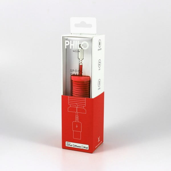 Червен USB кабел за зареждане за Apple Energy, дължина 1 м - Philo