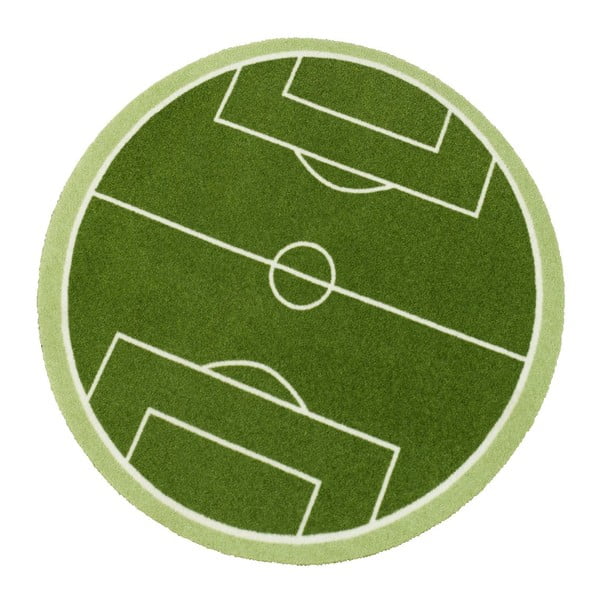 Dětský zelený koberec Zala Living Football Field, ⌀ 100 cm