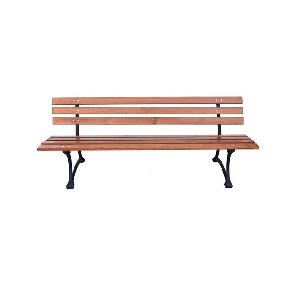 Градинска пейка от масивно дърво в естествен цвят – Rojaplast-image-3