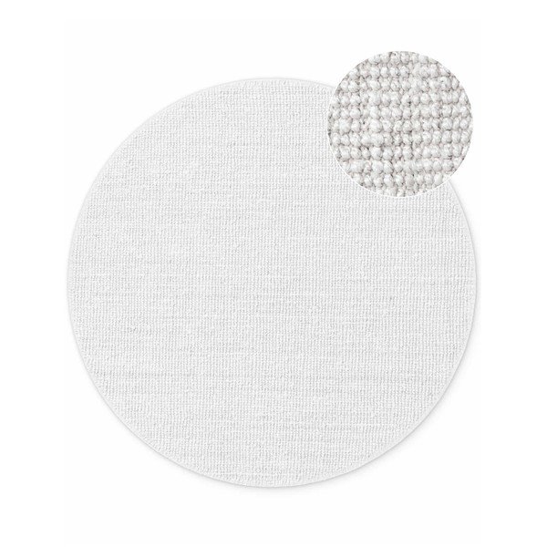 Светлосив двустранен/ръчно изработен ютен кръгъл килим ø 160 cm Bouclé Jaipur – Hanse Home