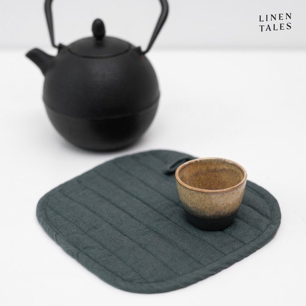 Ленена ръкавица за фурна Forest Green – Linen Tales-image-2