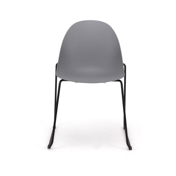 Комплект от 2 сиви трапезни стола с черна основа Viva - Bonami Selection-image-2