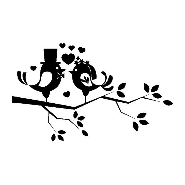 Samolepka Two Love Birds-image-1