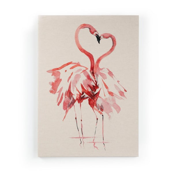 Живопис върху платно Фламинго, 40 x 60 cm - Surdic
