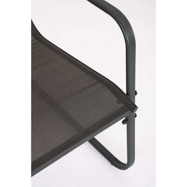 Антрацитен стоманен градински комплект за отдих за 4 Gonzalo – Bizzotto-image-4