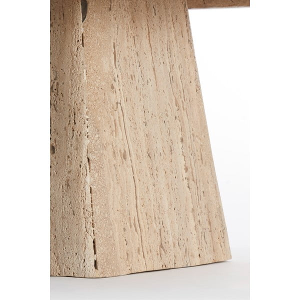 Бежова масичка за кафе с скаменен плот за маса 60x60 cm Kepami – Light & Living-image-4