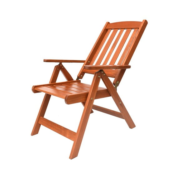 Кафяв градински стол от масивно дърво Luisa – Rojaplast-image-3