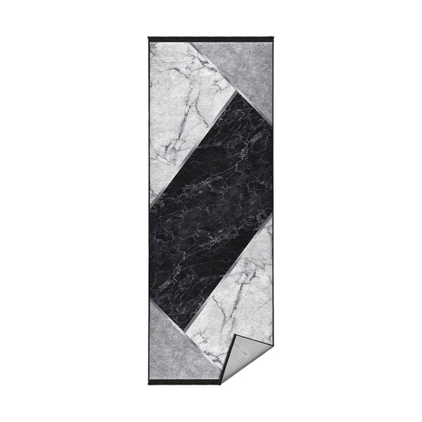 Бяло-черен килим 80x200 cm - Mila Home