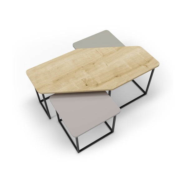 Масички за кафе в комплект от 3 бр. 60x111,5 cm Zoya – Marckeric-image-3