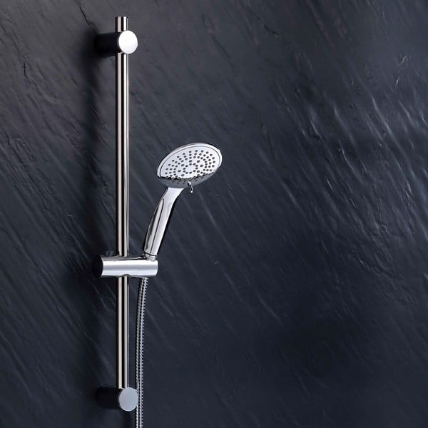 Пластмасов душ комплект от в матово сребрист цвят с ръчен душ 70 cm Hydro – douceur d'intérieur-image-1