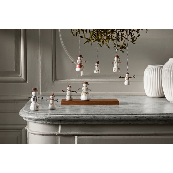 Порцеланова Коледна фигурка (височина 11,5 cm) Hammershøi Snowman – Kähler Design-image-3