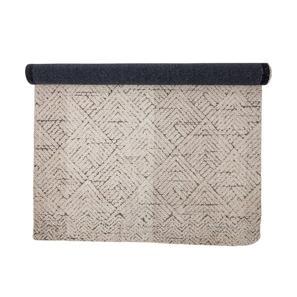 Кремав килим със смес от памук 150x210 cm Saxo – Bloomingville-image-3