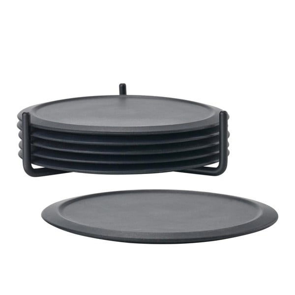 Черни силиконови подложки в комплект от 6 броя с поставка Singles - Zone-image-2