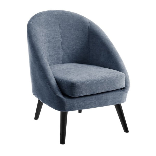 Синьо-сиво кресло за отдих от шенил Cover - Casa Selección