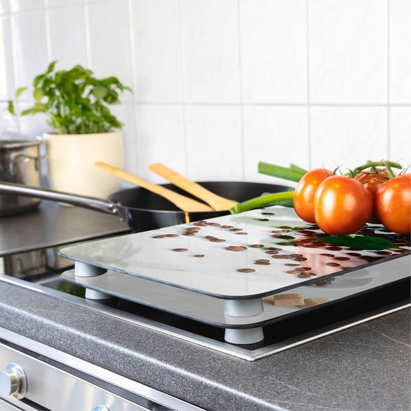 Капаци за печка 2 бр. от закалено стъкло 52x30 cm Café Aromatica – Maximex-image-1