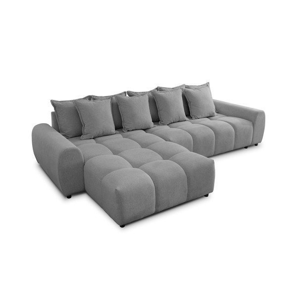 Сив ъглов диван (ляв ъгъл) Albane  – Ropez-image-2