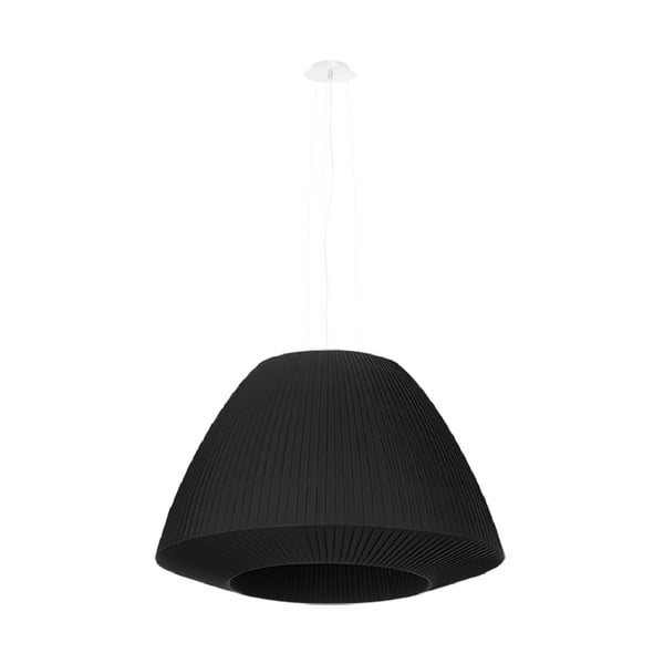 Черно висящо осветително тяло със стъклен абажур ø 60 cm Soprano - Nice Lamps