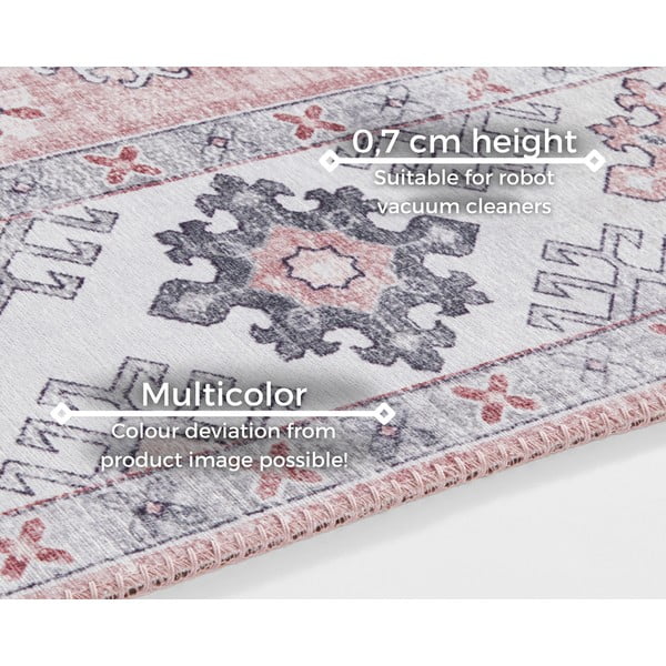 Светлорозова  пътека , 80 x 200 cm Gratia - Nouristan-image-4