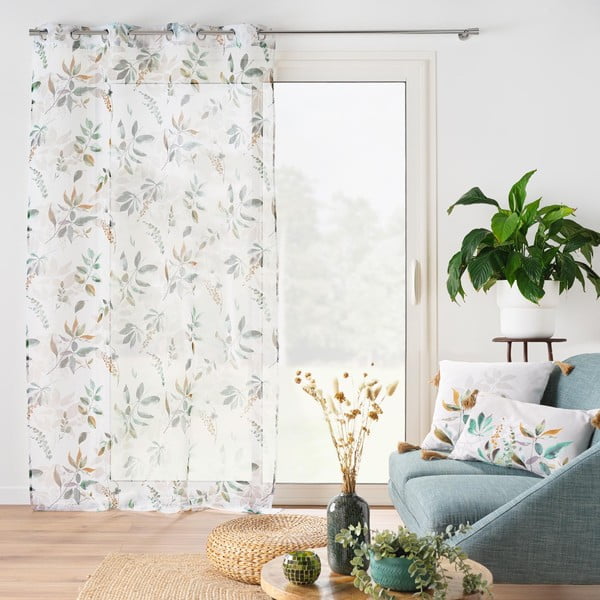 Завеса в бял и зелен цвят 140x240 cm Dilaris – douceur d'intérieur-image-4