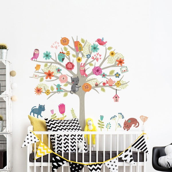 Комплект детски стикери за стена "Скандинавско дърво - Ambiance-image-2