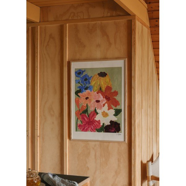 Постер 50x70 cm Flowers on Sage Green – Carla Llanos – The Poster Club-image-1