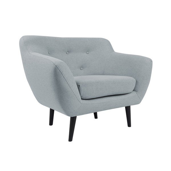 Světle modré křeslo s hnědými nohami Mazzini Sofas Piemont-image-3