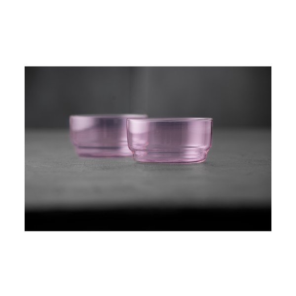 Розови стъклени купички в комплект от 2 бр. 500 ml Torino – Lyngby Glas-image-2