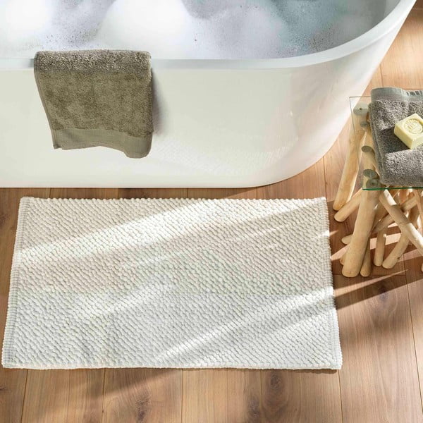 Бял килим за баня 50x80 cm Yanis – douceur d'intérieur-image-1