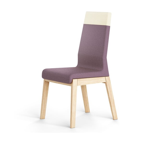 Tmavě fialová židle z dubového dřeva Absynth Kyla Two